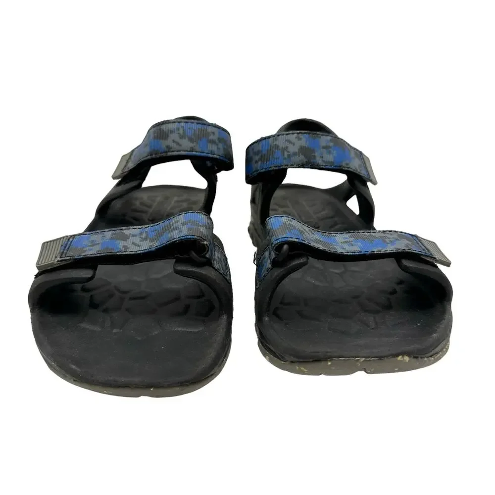 Merrell Youth Hydro Drift Black & Blue Camo Outdoor Sports Water Sandals